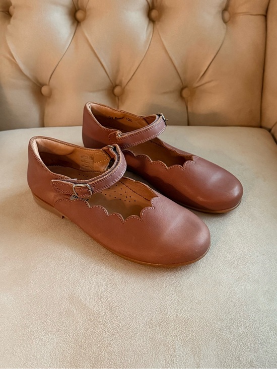 Petit Nord Other - Petit Nord Scallop Mary Jane Leather Shoes Blush Pink EU 34